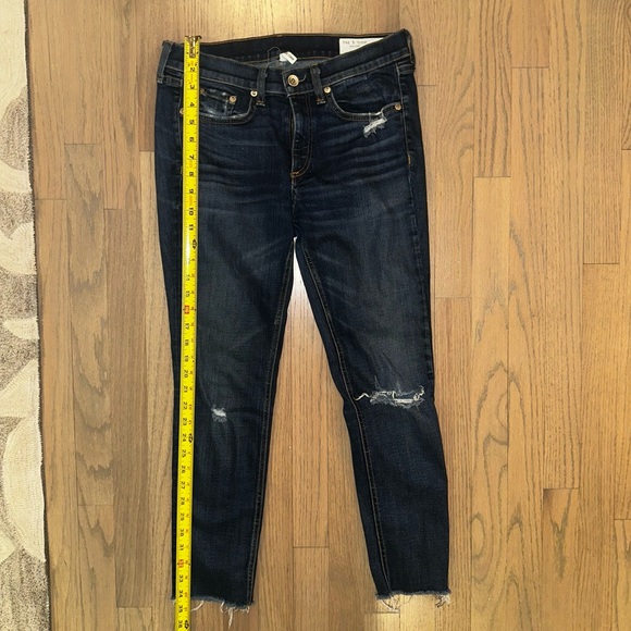 Rag & Bone Distressed Skinny Ankle Jean - Picture 9 of 9